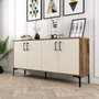 Hanah Home Kiev 160 Nogal y Crema